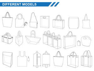 Sac fourre-tout de transport imprimé avec <span class=keywords><strong>film</strong></span> OPP brillant imprimé de logo personnalisé Sacs à provisions imperméables en PP laminé pour femmes - Product Image 6