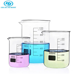 Vaso de Vidrio Borosilicato de Forma Baja, Graduado, para Medir, 100ml, 250ml, 500ml, Resistente al Calor, para Uso en Laboratorio - Product Image 3
