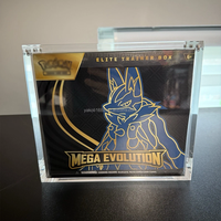 Boîte de présentation magnétique personnalisée avec protection UV à 99 %, boîte de collection en acrylique pour Évolutions prismatiques, entraîneur d'élite ETB