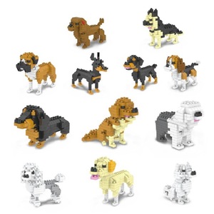 Jouet de construction en blocs ABS en micro-particules, en forme d'animaux, à assembler soi-même, pour enfants, ornement, cadeau pour un élève de maternelle. - Product Image 1