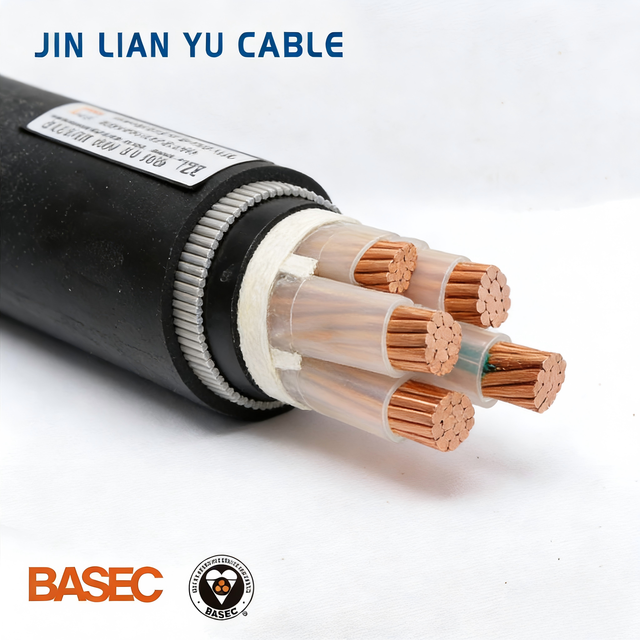 LSZH Cable SWA Industrial Construction Power Cable Oxygen-Free Copper XLPE Low Voltage 1kV Heat Resistant PVC Jacket 90C ROHS