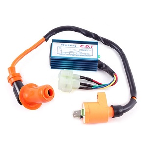 Bobine d'allumage <span class=keywords><strong>CDI</strong></span> <span class=keywords><strong>GY6</strong></span> 50 <span class=keywords><strong>125</strong></span> 150 Bobine d'allumage Bougie d'allumage pour scooter <span class=keywords><strong>GY6</strong></span> Cyclomoteur 50CC 150CC Scooter Cyclomoteur Performance Racing <span class=keywords><strong>CDI</strong></span> - Product Image 2