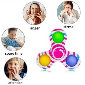 Jouet anti-stress - Fidget <span class=keywords><strong>Spinner</strong></span> en silicone à bulles imprimé créatif multi-doigts - Jouet anti-stress pour 3, 4, 5 et 6 doigts - Product Image 5