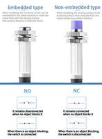 CNTD CJY18S-10 Sensor jarak jauh, tipe silinder M12 Sensor jarak dekat induktif logam untuk industri IP67