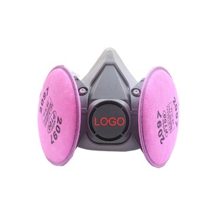 Respirator <span class=keywords><strong>Gas</strong></span> partikulat, masker wajah sedang tahan debu 6200