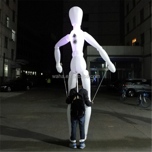 3.5 M Chiếu Sáng Di Chuyển Inflatable Người Ngoài Hành Tinh Trang Phục Đi Bộ Props Có Thể Điều Khiển Người Đàn Ông Cầm Diễu Hành Con Rối - Product Image 3