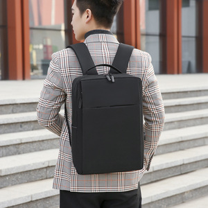 <b>Laptop</b> <b>Backpack</b> 17 Inch Large Capacity Business Travel Unisex Gray Solid Color - Product Image 2