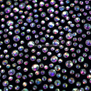 FB Новое поступление Стразы эластичная мягкая Хрустальная ткань Алмазная ткань для платьев - Product Image 4