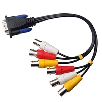 Männlich zu Männlich 15-Pin Mikrofon VGA zu 3XLR Line XLR Buchse/Stecker zu Stecker 9-Pin D-Sub in Snake VGA zu AV VGA zu S-Video RCA Adapter