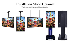 Pantalla LCD de Señalización Digital para Interiores de 21.5/32/43/49/55 Pulgadas, 400 Nits, para Montaje en Pared en Centros Comerciales - Product Image 3