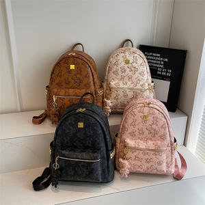 Nueva moda para mujer, mochila escolar con estampado Simple, textura de tendencia, oso, salida ligera, mochilas de hombros para mujeres y niñas - Product Image 1