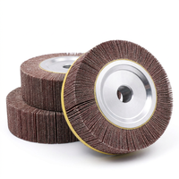 Fortunebrasive Disques à lamelles 5 pouces 125 mm, noyau en aluminium 25 mm d'épaisseur, grain 40-1000, disques abrasifs en tissu pour le meulage et l'ébavurage des métaux, OEM