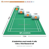 Sol sportif en PVC de Thaïlande 2023, tapis de sol en PVC d'intérieur, terrain de basket-ball, terrain de badminton