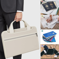 Organizador de archivos de documentos ignífugo en expansión de 13 bolsillos, carpeta de papel de acordeón multibolsillos para estilo de bolsa estampada con letras A4