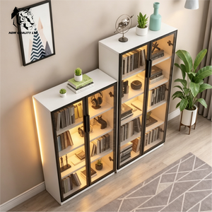 china supplier discount price customize small moq dropshipping <b>bookcase</b> personalized study room furniture <b>wood</b> combined <b>bookcase</b> - Product Image 6