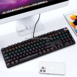 Kailh Trục Cơ Thể USB Có Dây 104 Phím Chơi Game Bàn Phím Cơ Khí LED RGB Đèn Nền Không Thấm Nước Lập Trình Âm Nhạc Chuyển Đổi Mới Cho - Product Image 6