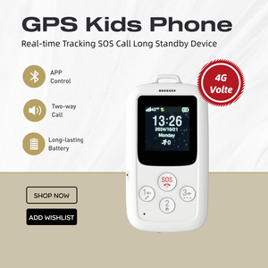 Teléfono <span class=keywords><strong>Celular</strong></span> con Botón SOS para Niños, Resistente al Agua, con Posicionamiento 4G, Tarjeta SIM, Portátil, para Estudiantes, Sin Internet, con Rastreador GPS - Product Image 1