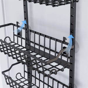 Estante de Almacenamiento Perforado de Aleación de Zinc para Montar en la Pared, Organizador de Juguetes de un Solo Nivel, Organizadores Multifuncionales para el Hogar - Product Image 3