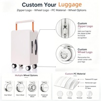 Valise à roulettes large et élégante, couleur personnalisée, cadre invisible, serrure TSA de haute qualité, unisexe, valises pas chères