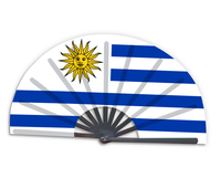 Nouveau produit, éventail pliable en bambou personnalisé avec le drapeau national de la Tunisie