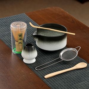 Vintage Kiln-Glazed Japanese Matcha <b>Set</b> Bamboo <b>Tea</b> Whisk Song Dynasty <b>Tea</b> <b>Set</b> Include Ceramic Matcha Bowl and Whisk Holder - Product Image 1