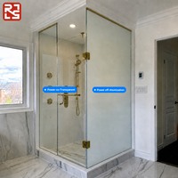 Film intelligent auto-adhésif PDLC commutable pour protection de la vie privée, avec télécommande, pour cloison de douche en verre