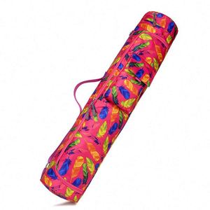 Sac de transport pour tapis de yoga Oxford NEUF, certifié BSCI, sac à bandoulière pour tapis de yoga, léger, pour fitness, gym, entraînement, personnalisable. - Product Image 6