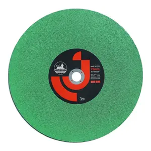 Disco abrasivo para corte de metal, disco de 355mm de espesor, red única verde, 14 isnch 2,5