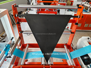 Precio de fábrica personalizado o estándar Línea doble Bolsa de <span class=keywords><strong>camiseta</strong></span> de plástico de alta velocidad Revestimiento de cubo de basura Máquina <span class=keywords><strong>para</strong></span> fabricar bolsas de basura negras - Product Image 2