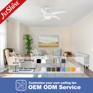 1stshine ventilateur de plafond prix de gros <span class=keywords><strong>pas</strong></span> cher décoration de restaurant 5 lames en MDF grande ventilation ventilateur de plafond - Product Image 4