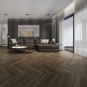 SPC Herringbone 75x15 Click Flooring Plancher en vinyle <span class=keywords><strong>de</strong></span> luxe Imperméable 620mm Certificat CE Revêtement <span class=keywords><strong>de</strong></span> <span class=keywords><strong>sol</strong></span> hybride SPC antidérapant - Product Image 5