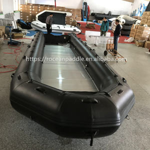 Haute qualité 1.2mm 1.5mm 1.8mm PVC ou Hypalon couleur noire 8 à 10 mètres bateaux à moteur gonflables d'<span class=keywords><strong>occasion</strong></span> avec certificat CE - Product Image 3