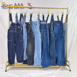 Overoles y Monos de Mezclilla para <span class=keywords><strong>Mujer</strong></span> KungFu KingAAA, Ropa Usada de Verano al por Mayor, Poliéster/Algodón - Product Image 1