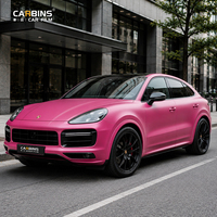 Envoltura de vinilo para coche Rosa Flash de Metal, Película autoadhesiva que cambia de Color para coche, película decorativa sin burbujas