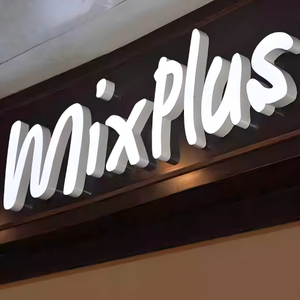 Insegne Luminose in Acrilico Lucido con Logo, Personalizzazione Gratuita di Colore e Dimensioni, Alimentatore Trasformatore per Pubblicità su Edifici - Product Image 1