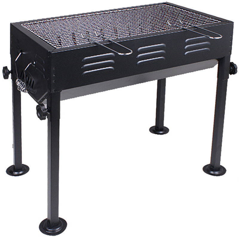 Zware Professionele Verstelbare Hoogte Carbon Staal Vlees Houtskool Barbecue Grill