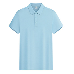 Polo Shirt Short Sleeve Solid Color Cotton Eco Friendly Daily Wear - Product Image 4