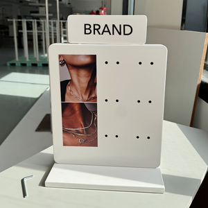 Présentoir double face <span class=keywords><strong>pour</strong></span> cartes à bijoux Présentoir amovible <span class=keywords><strong>pour</strong></span> boucles d'oreilles avec présentoir à affiches remplaçable - Product Image 2