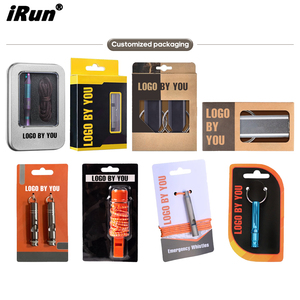 Silbato de Supervivencia de Emergencia para Exteriores de Alto Decibelio con Logotipo Personalizado IRun, Llavero para Camping, Senderismo, Rescate, Viajes, Silbato Doble - Product Image 5