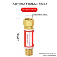 Ensemble d'extincteurs de flamme HF-2 en cuivre pur avec régulateurs d'oxygène et d'acétylène pour chalumeaux de découpe au gaz et systèmes de carburant