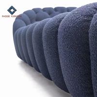 Ensemble de lit français à bulles rembourré de style parisien, très confortable, taille complète, meubles