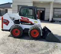 Bobcat S550 Skid Steer Loader 63.2HP Terbaru dengan Attachment High Flow Planer Trencher Wheel Saw untuk Dijual