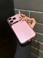 Coque de téléphone de luxe à chargement magnétique sans fil par électroplaqué, transformable, pour iPhone 12 13 14 15 16 17 18 Pro Max