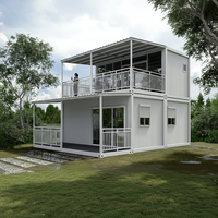 TOPPRE Maison de camping préfabriquée, Villa conteneur, Maison à assembler, Conteneur 3 chambres, Modèles de maisons, Maisons conteneurs démontables