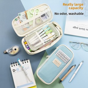Grenzüberschreitendes Hochkapazitäts-Federmäppchen aus <span class=keywords><strong>Angoo</strong></span>-Stoff für Jungen und Mädchen, Mittelschüler, ohne Verschluss - Product Image 3