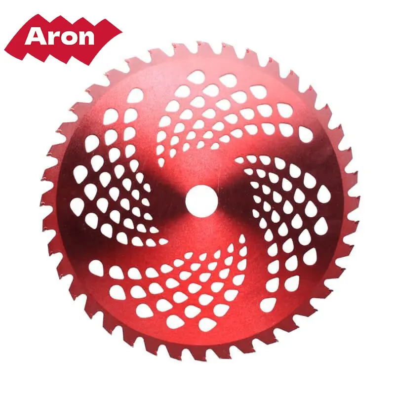 Aron lâmina circular TCT de alta qualidade para serra de carbeto de grama de arbusto 256 mm