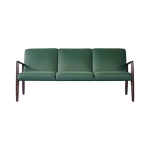 Cómodo Sofá Cama de Tres Plazas Verde Oscuro, Diseño Tradicional con Cojines Rellenos de Esponja Suave, Cubierta de PU, Duradero y Ecológico - Product Image 1
