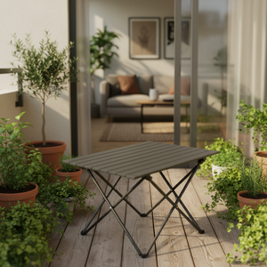 Table pliante légère en métal de 2 kg, capacité de charge de 60 kg, table pliante de 6 pieds - Product Image 1