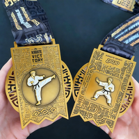 Médailles internationales personnalisées en métal 3D pour Kung Fu, Taekwondo, Mundial, Jiu Jitsu, Judo, ITF, Karaté