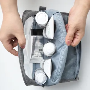 Sell Well New Type Vegan Cosmetic Bag With Custom Logo Travel Cosmetic Bag Zipper Toiletry Makeup Bag